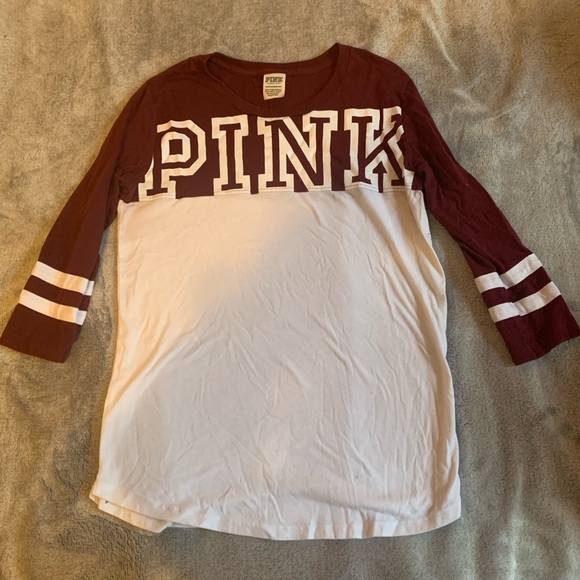 PINK Victoria's Secret Tops - 🌸vs pink baseball tee